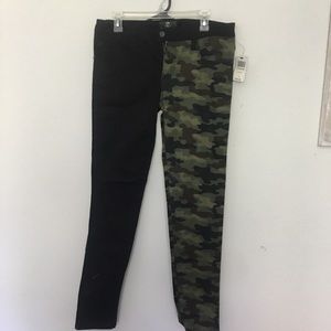 Grunge rock pants two prints royal bones